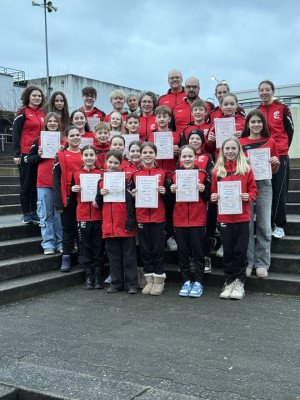 Die Delegation unserer Ortsgruppe bei den Bezirksmeisterschaften Westpfalz in Kaiserslautern.