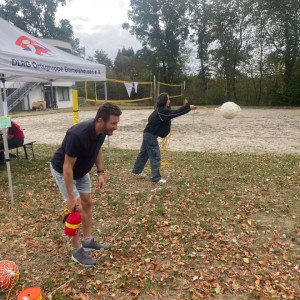 Bei einer Rettungsrallye gab es kleine Spiele mit Bezug zum Rettungssport.
